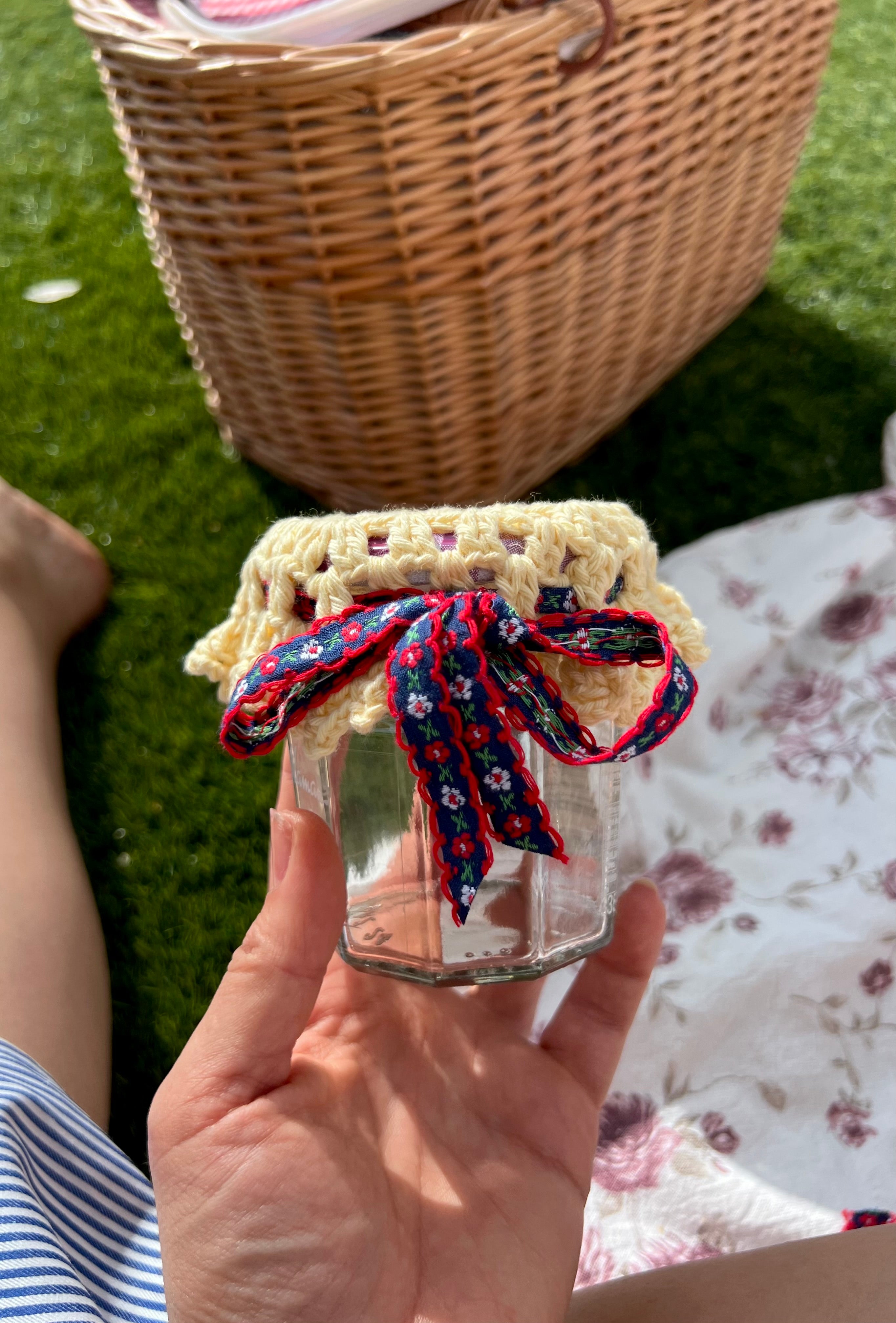 Couvre Pot En Crochet Jaune