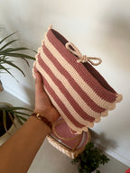 Housse de livre au crochet Terracotta
