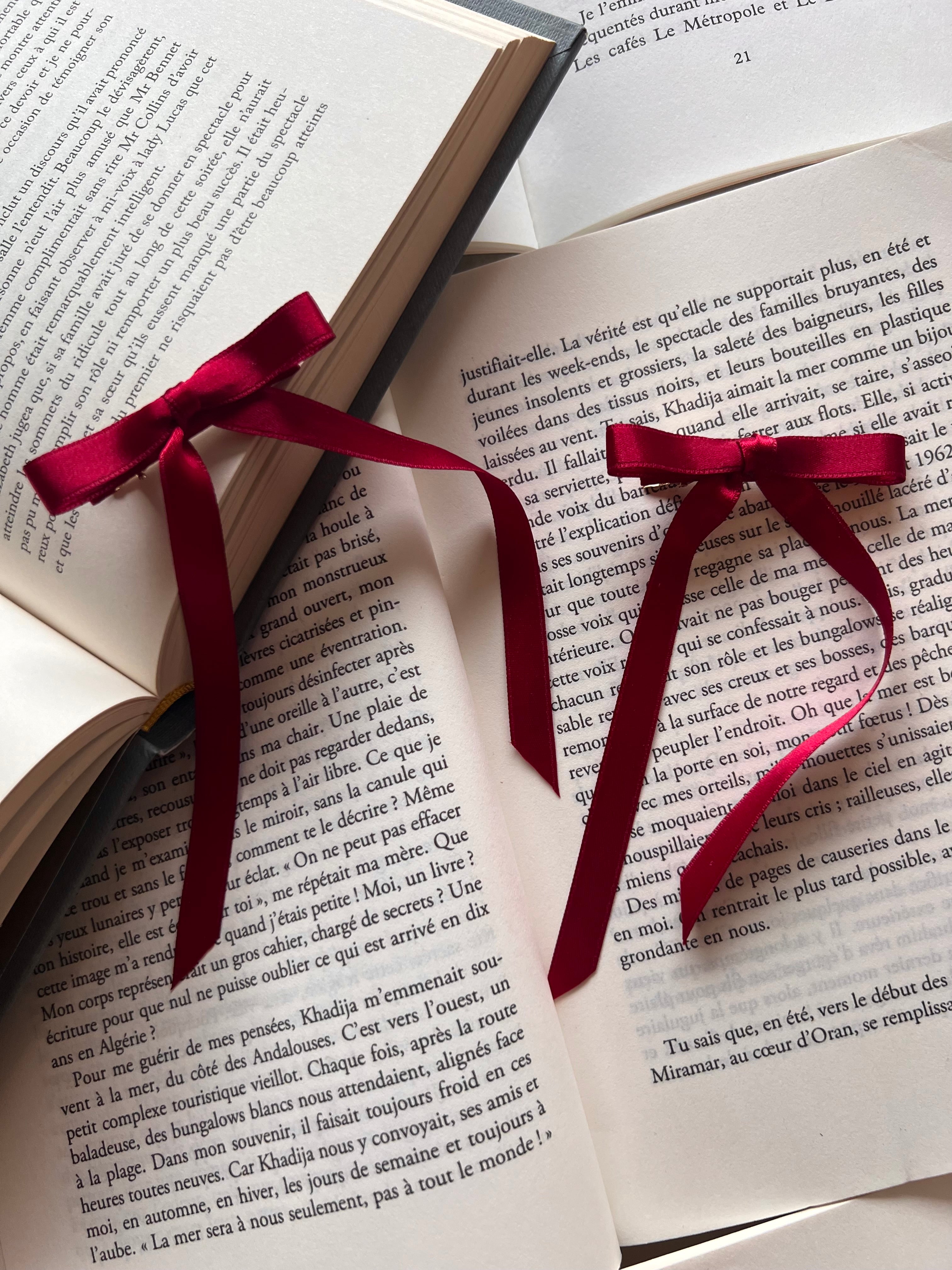 Barrettes Noeuds Rouge