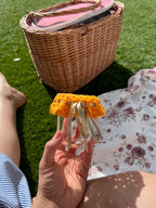 Couvre-Pot En Crochet Orange